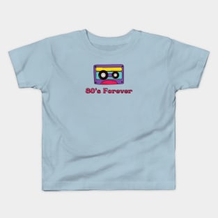 80's Forever Cassette Tape Design Kids T-Shirt